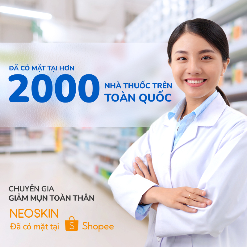Xà Phòng Giảm Mụn Lưng Thiên Nhiên, Giảm Thâm Mông Tặng Kèm Túi Lưới NEOSKIN 75gr
