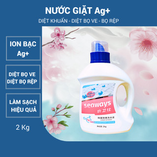 Nước giặt ion bạc diệt khuẩn - seaways - 2 kg