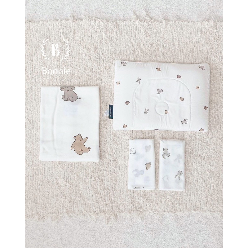 Set chăn gối mỏng/ khăn xô sơ sinh 𝑫𝒖𝒓𝒂𝒓𝒐 𝑫𝒐𝒏𝒐 & 𝑫𝒐𝒏𝒐 cho bé