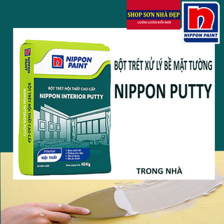 Bột trét - Trám tường - Vá vết nứt bề mặt đa năng - Nippon Putty - Trong nhà 1KG