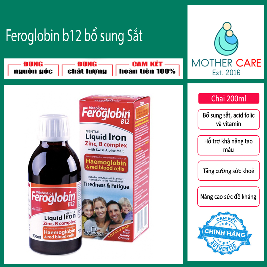 Feroglobin b12 bổ sung Sắt