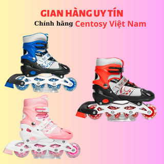 Giày patin trẻ em có bánh đèn phát sáng, giầy patin bear dành cho bé