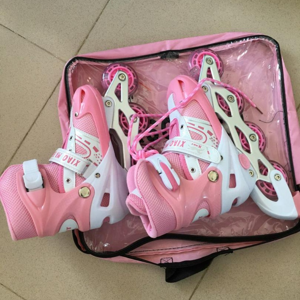 Giày Patin Trẻ Em Có Bánh Đèn Phát Sáng, Giầy Patin Bear Dành Cho Bé