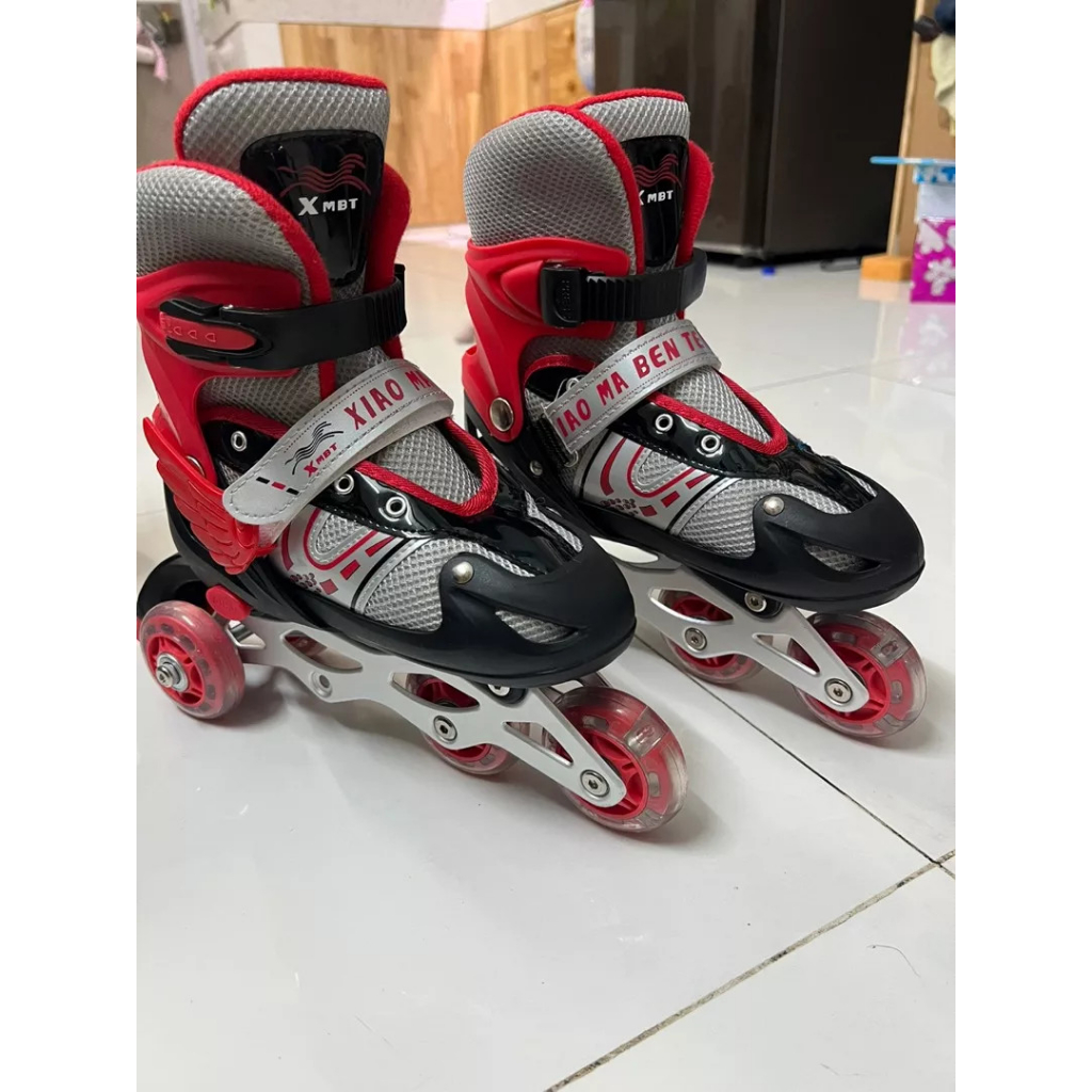 Giày Patin Trẻ Em Có Bánh Đèn Phát Sáng, Giầy Patin Bear Dành Cho Bé