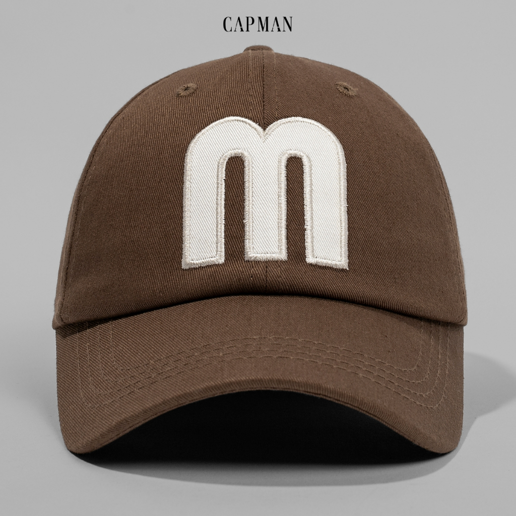 Mũ lưỡi trai thể thao logo chữ M CAPMAN CM24