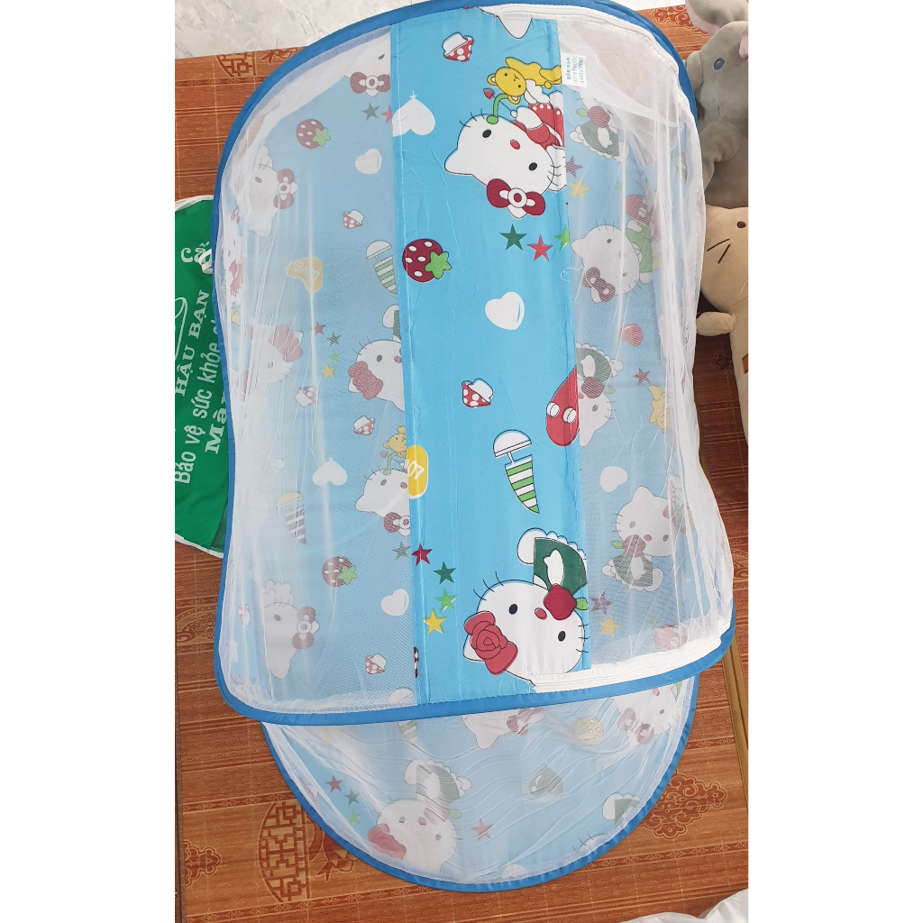 Combo 3 Món Nôi Tre + Màn Bung + Ga Bọc Nôi chất thun lạnh- Nôi tre cho Em bé