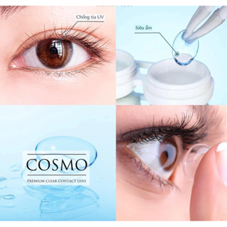 Lens Trong Suốt Cận COSMO / OLIVIA MONROSE Có Từ 1 đến 12 Độ - Có lệch độ ( Tặng khay gương dụng cụ )
