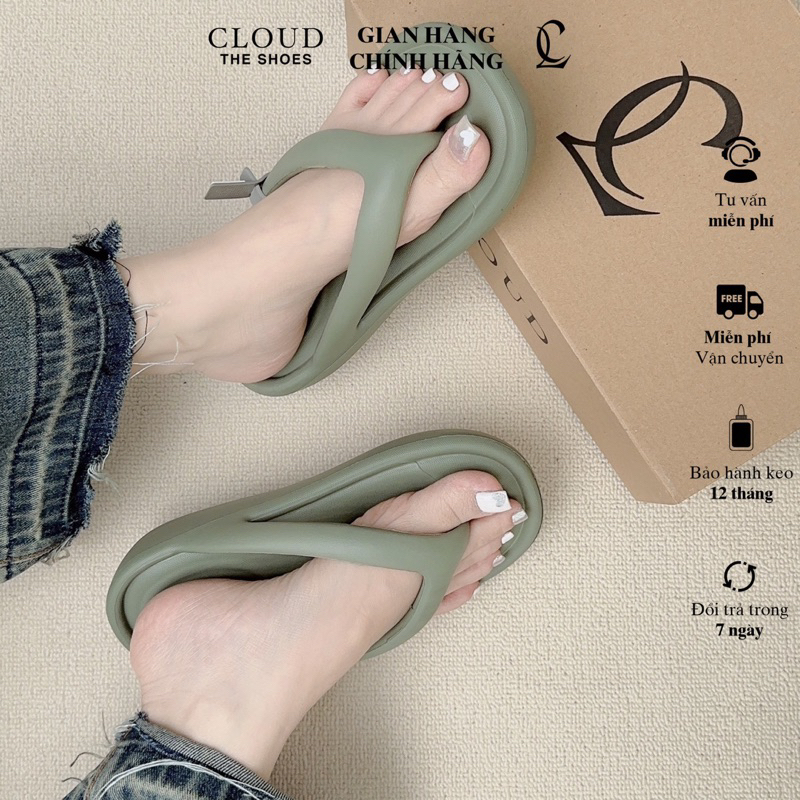 Dép nhựa xỏ ngón đế dày CLOUD