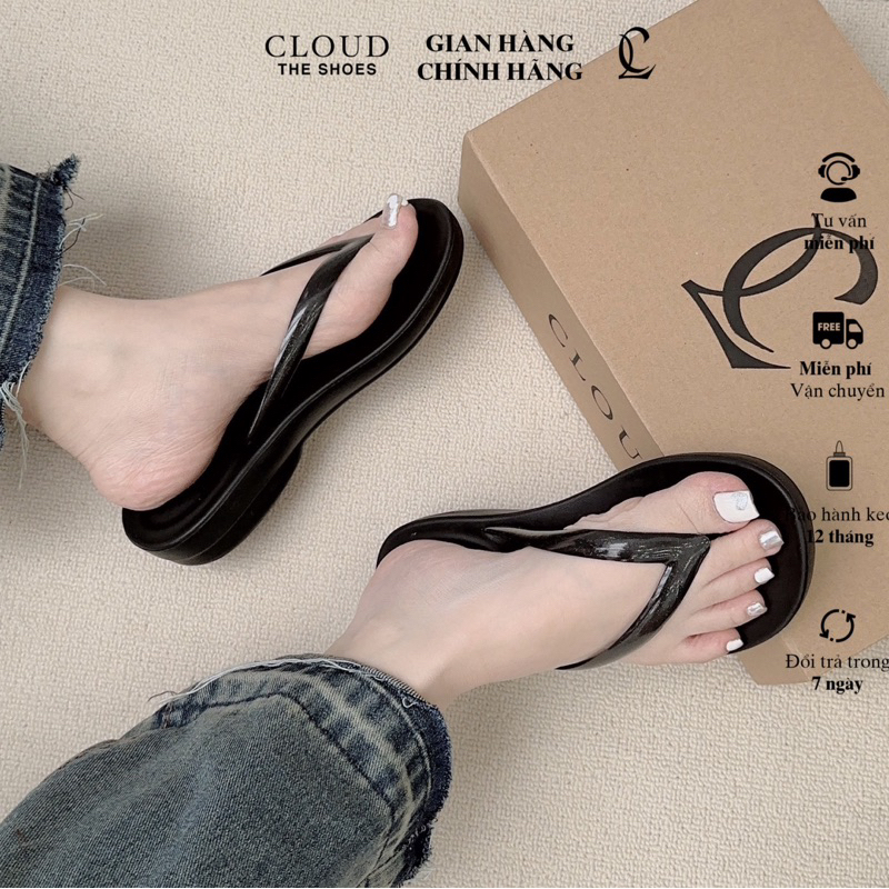 Dép nhựa xỏ ngón đế dày CLOUD