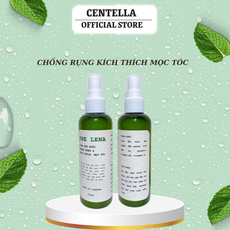 Tinh dầu bưởi xịt dưỡng tóc THE LENA 100ML ngăn ngừa rụng tóc kích mọc tóc hiệu quả | Centella.official #1