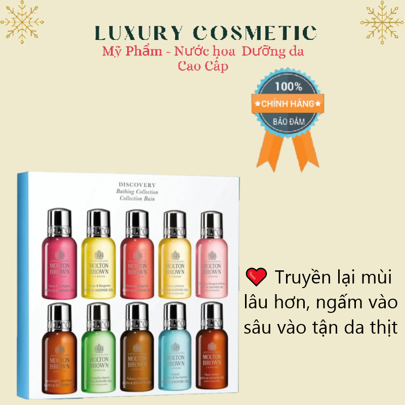 Sét Sữa Tắm Molton Brown x 10 chai ( Sản Phẩm CHính Hãng )