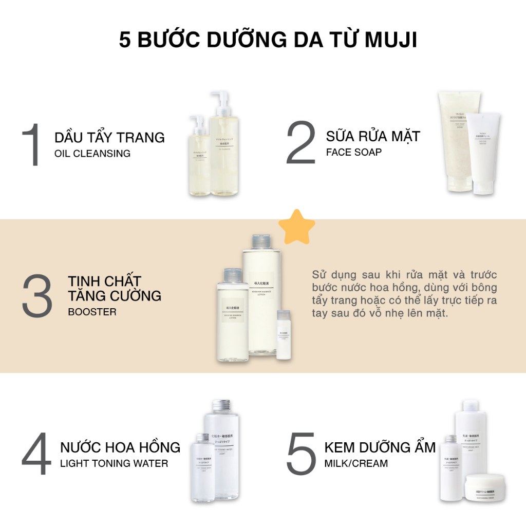 Muji Nước Dưỡng Da Booster Lotion 200ml/400ml