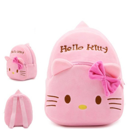 Balo Thú Bông Cho Bé Mầm Non Chất Liệu Vải Lông mềm Mịn Size 23cm