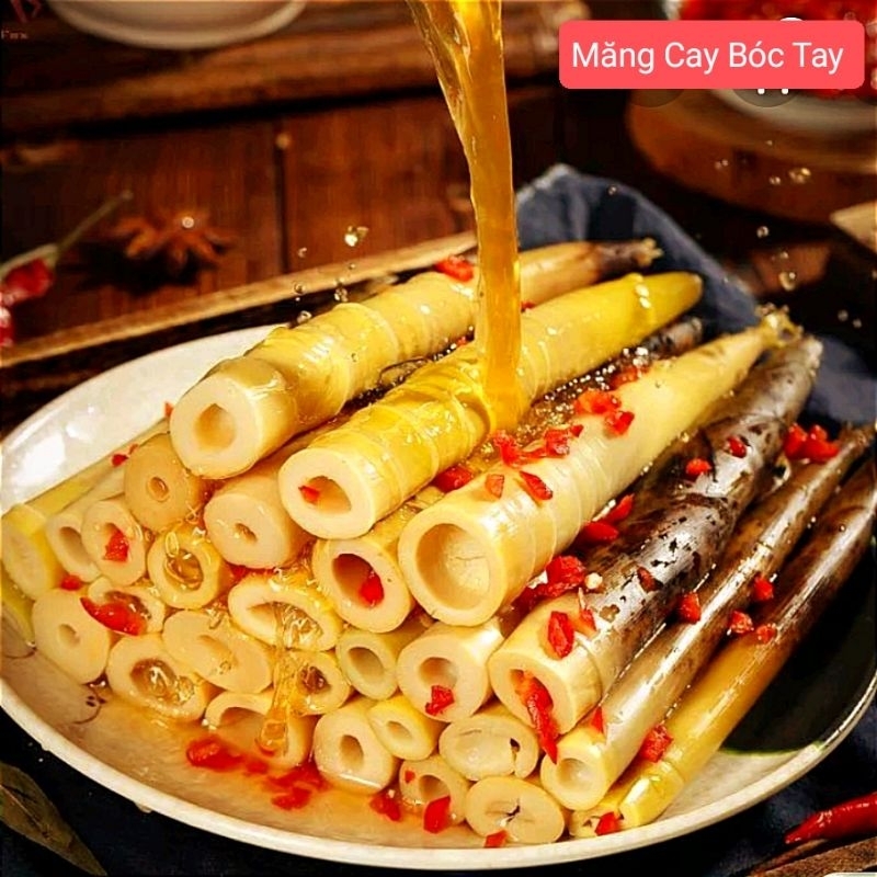 MĂNG Cay TỨ XUYÊN nguyên vỏ ngâm ớt gói 500g Hót Tiktok