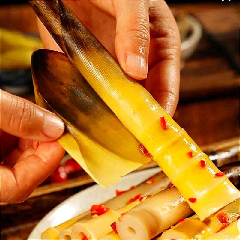 MĂNG Cay TỨ XUYÊN nguyên vỏ ngâm ớt gói 500g Hót Tiktok