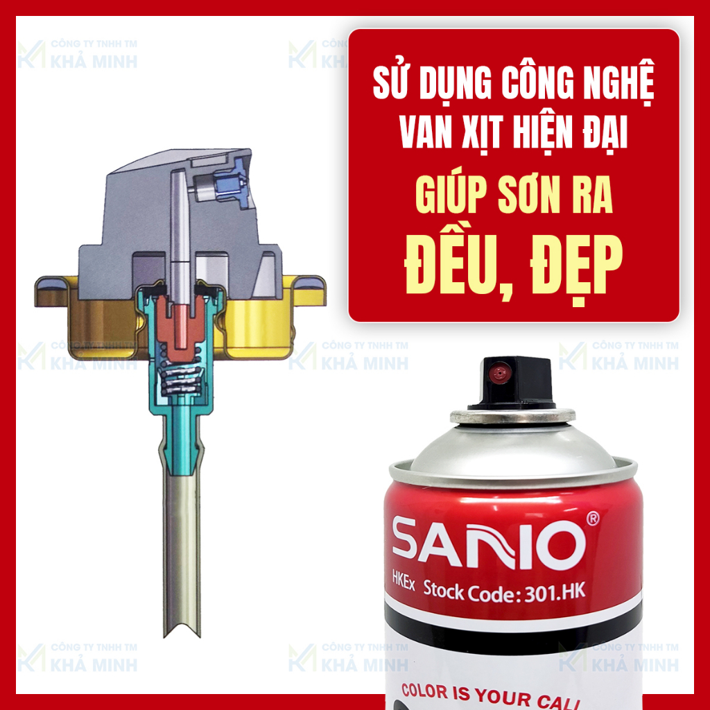 Sơn mạ màu Crom SANO, màu đẹp, nhanh khô, độ phủ cao chai 400ml