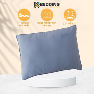 Ruột gối nằm K-Bedding By Everon kích thước 45x65cm - Gòn lông vũ, gối nằm thấp, màu ngẫu nhiên