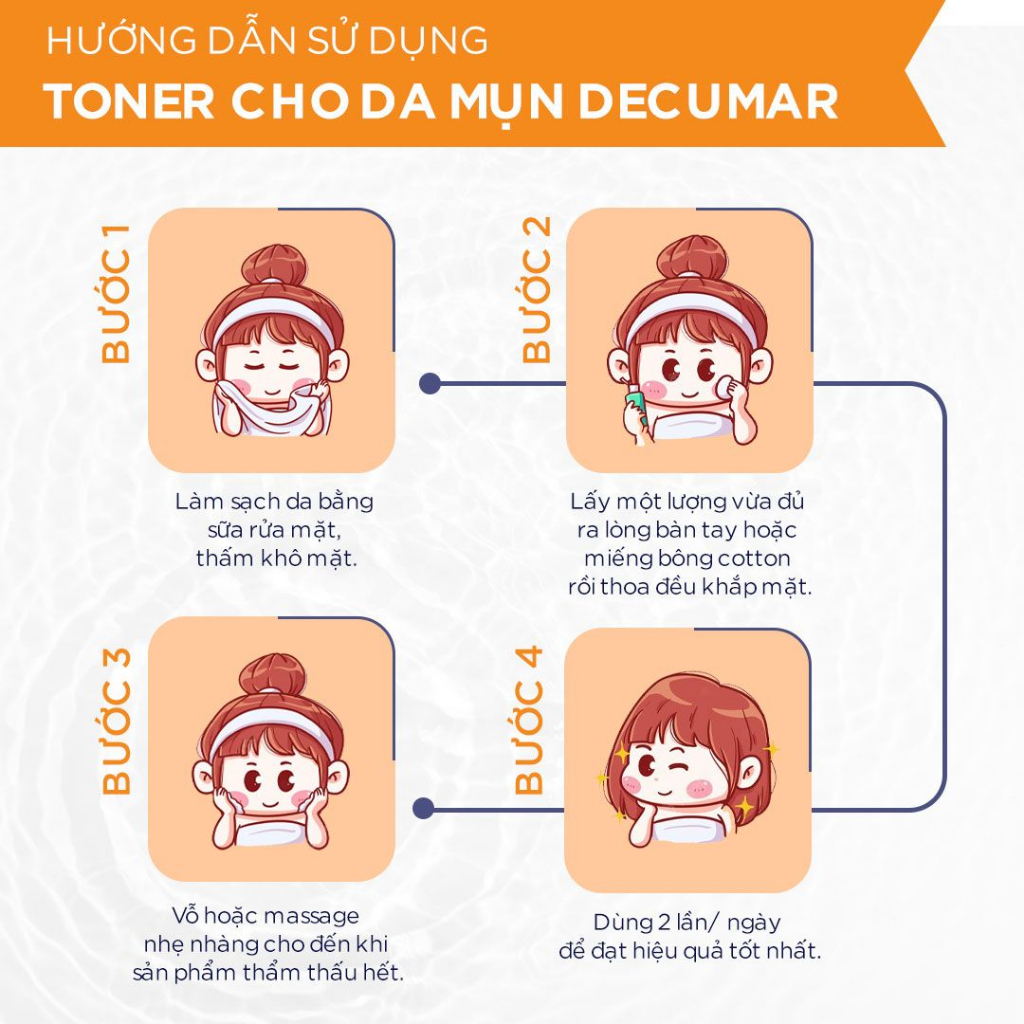 Toner không cồn Decumar Advanced 150ml  cân bằng độ ẩm sạch thoáng ngừa mụn dịu mát phù hợp mọi loại da