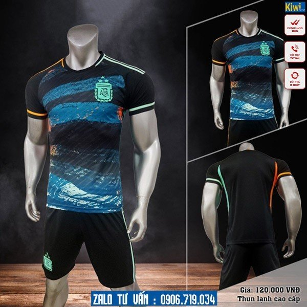 Quần Áo Bóng Đá Đội Tuyển Argentina Mẫu Mới Cực Hot, Thiết Kế Đẹp Giá Siêu Rẻ P017
