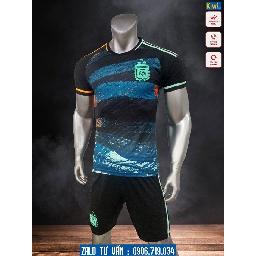 Quần Áo Bóng Đá Đội Tuyển Argentina Mẫu Mới Cực Hot, Thiết Kế Đẹp Giá Siêu Rẻ P017
