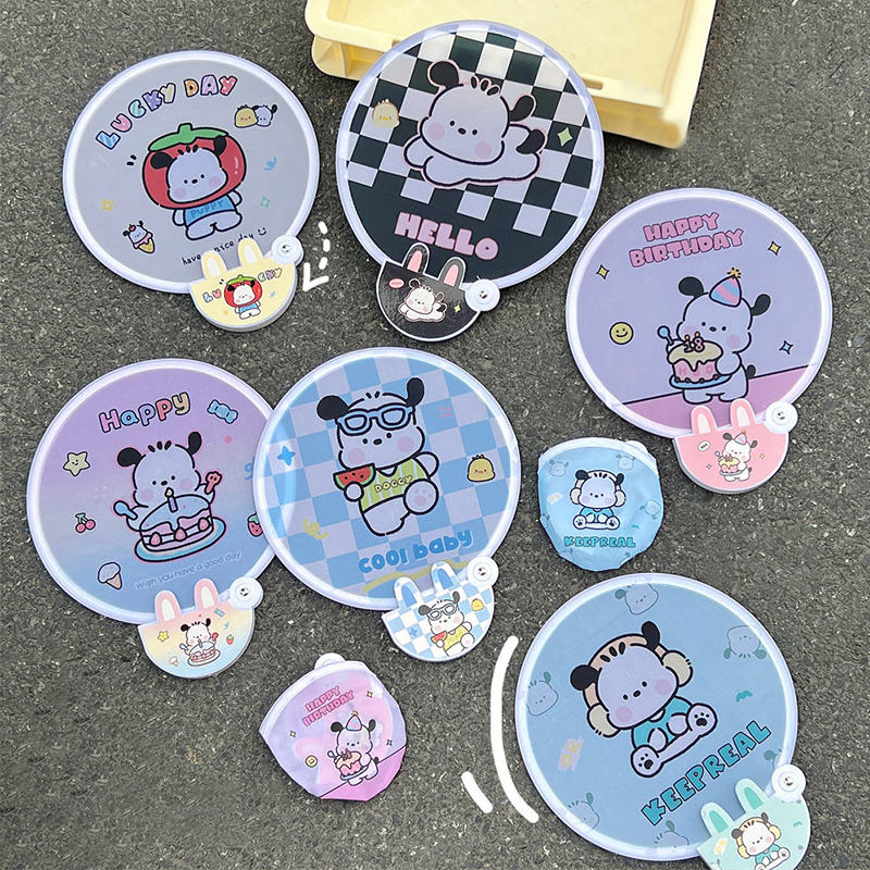 🍄Sanrio Quạt Gấp Hoạt Hình Dễ Thương - Size Lớn Có Tay Cầm - Quạt Nhỏ Bỏ Túi