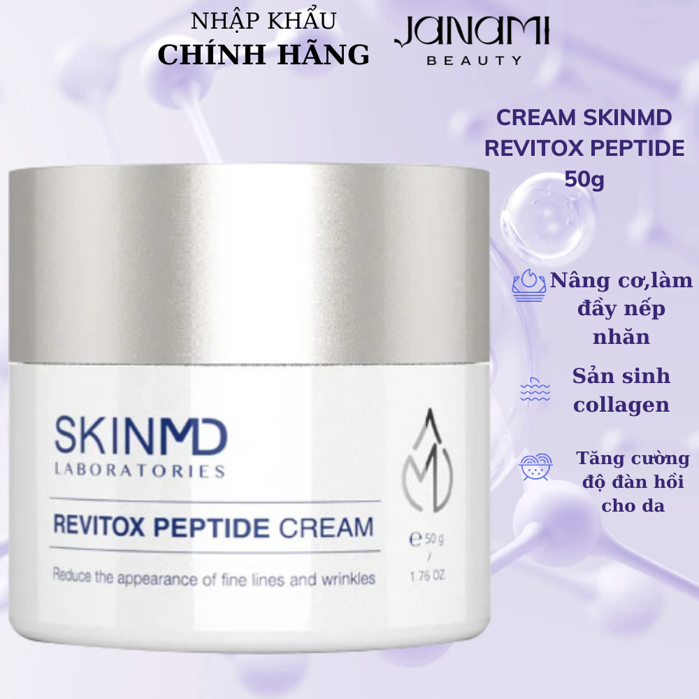 Kem dưỡng săn chắc da và là phẳng nếp nhăn SKINMD REVITOX PEPTIDE CREAM 50g