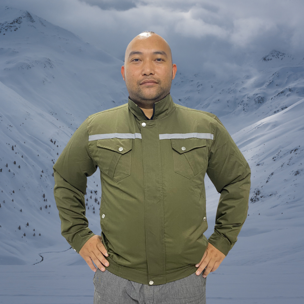 Áo điều hòa màu xám ghi  Pin japan 32000 mah quạt 12v chạy được 10-14 tiếng liên tục