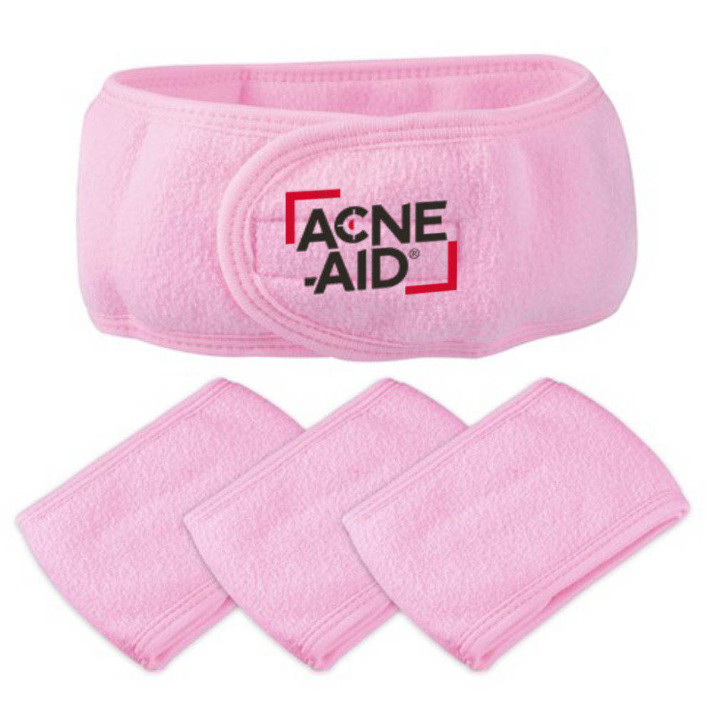 (Quà tặng không bán) Băng đô cài tóc rửa mặt Acne Aid