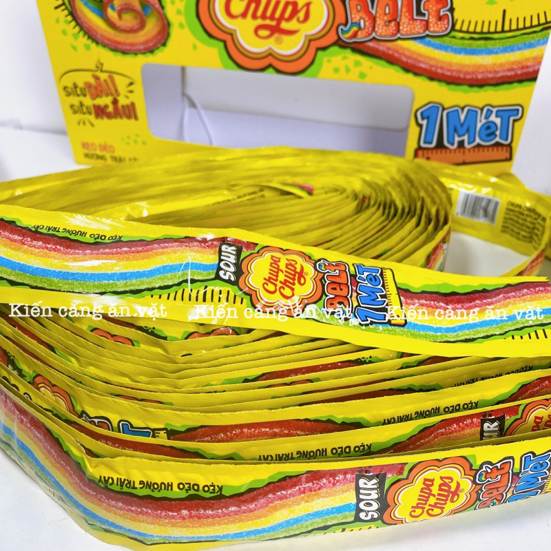 Kẹo dẻo cầu vồng Chupa Chups hương trái cây 1m siêu dài