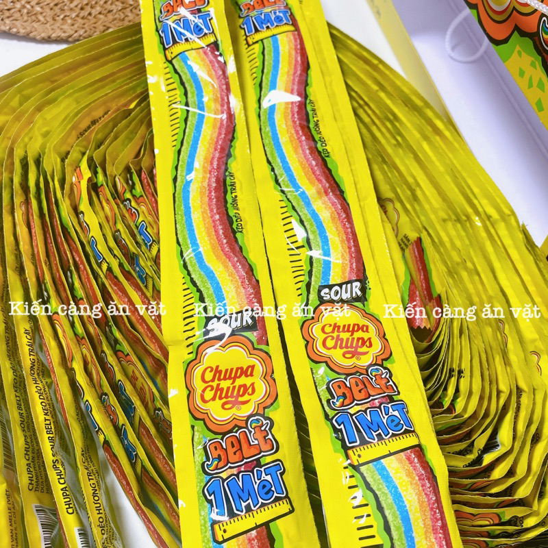 Kẹo dẻo cầu vồng Chupa Chups hương trái cây 1m siêu dài