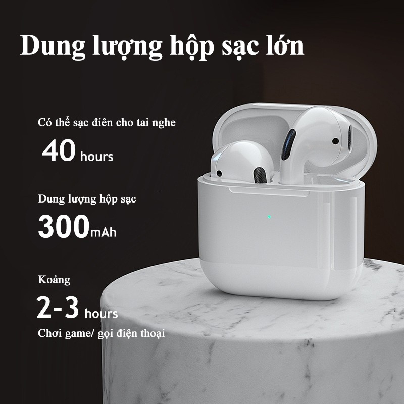 Tai nghe Pro 4 Bluetooth 5.0 TWS Nhét Tai Không Dây Hàng Cao Cấp, Chống Ồn, Thích Hợp new