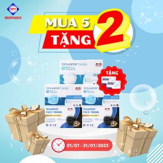 Khẩu trang y tế kháng khuẩn 4 lớp tenamyd - hộp 50c