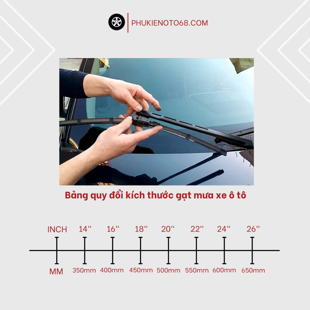 Gạt mưa Silicone xe oto, xe hơi Toyota Vios, Avanza, Hiace, Camry, Zace, Rush, Yaris, Wigo, Innova, Fortuner...