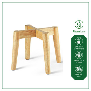 Đôn gỗ, kệ gỗ GREEN LENS kệ đôn trụ tròn kê chậu cây, cây cảnh trang trí