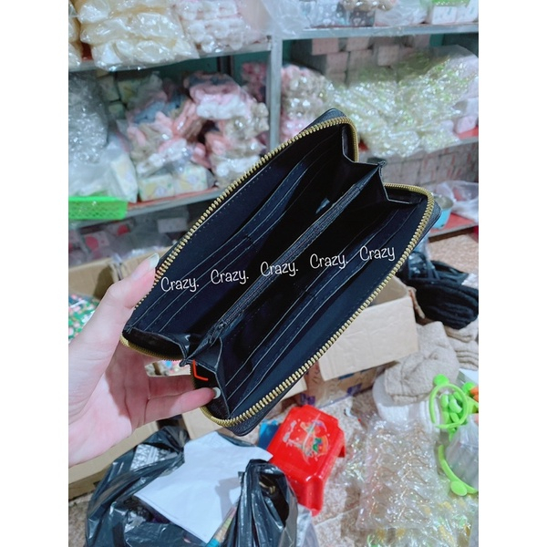 Ví Cầm Tay Dáng Dài 20cm Hình Gấu Mochi Dập Nổi