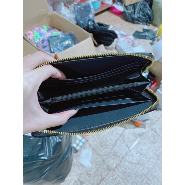 Ví Cầm Tay Dáng Dài 20cm Hình Gấu Mochi Dập Nổi