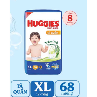 TÃ QUẦN HUGGIES XL62 +8 MẪU MỚI)