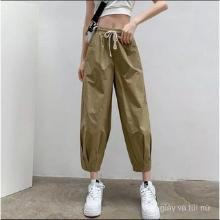 Quần joker kaki mới nhất 2023 4 màu Đen Nâu Trắng Xanh cạp chun eo cao che khuyết điểm.