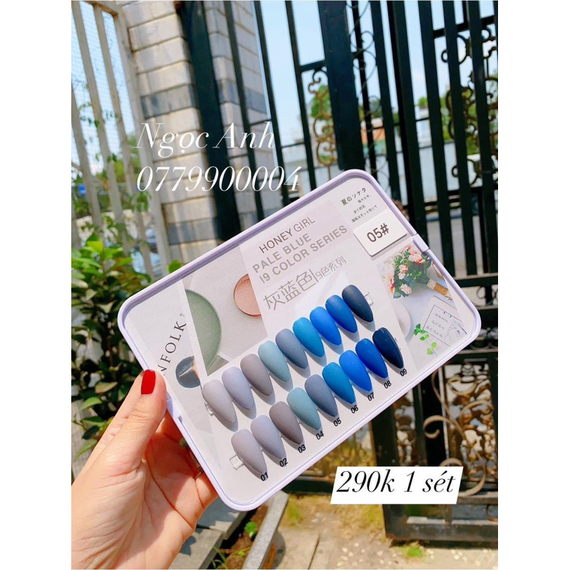 Set 9 màu honey siêu đẹp rất nhiều set,mời khách lưạ 💅tặng luôn bản màu sơn sẵn💅💅💅