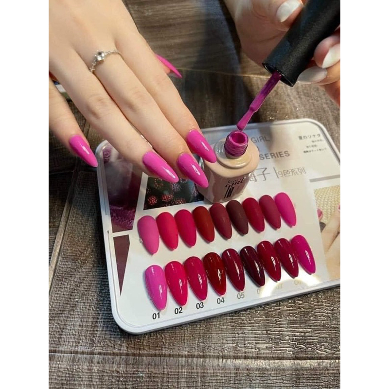 Set 9 màu honey siêu đẹp rất nhiều set,mời khách lưạ 💅tặng luôn bản màu sơn sẵn💅💅💅