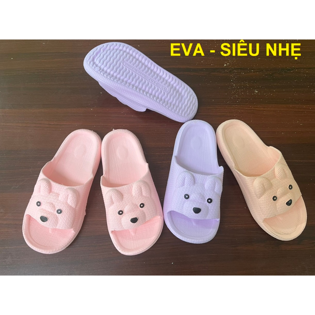 DÉP NỮ SIÊU NHẸ EVA HÌNH GẤU SIÊU CUTE