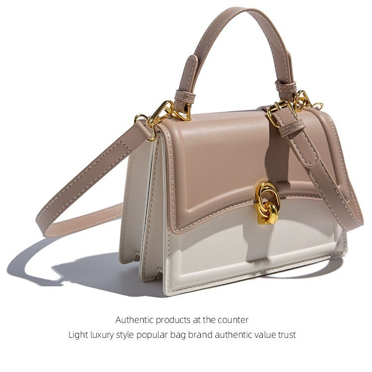 Túi xách da nữ, dây dài đeo chéo, khóa tròn nổi bật SL102