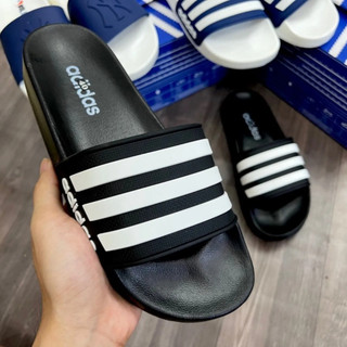 Dép nam dép quai ngang cao cấp adidas 3 sọc ngang to