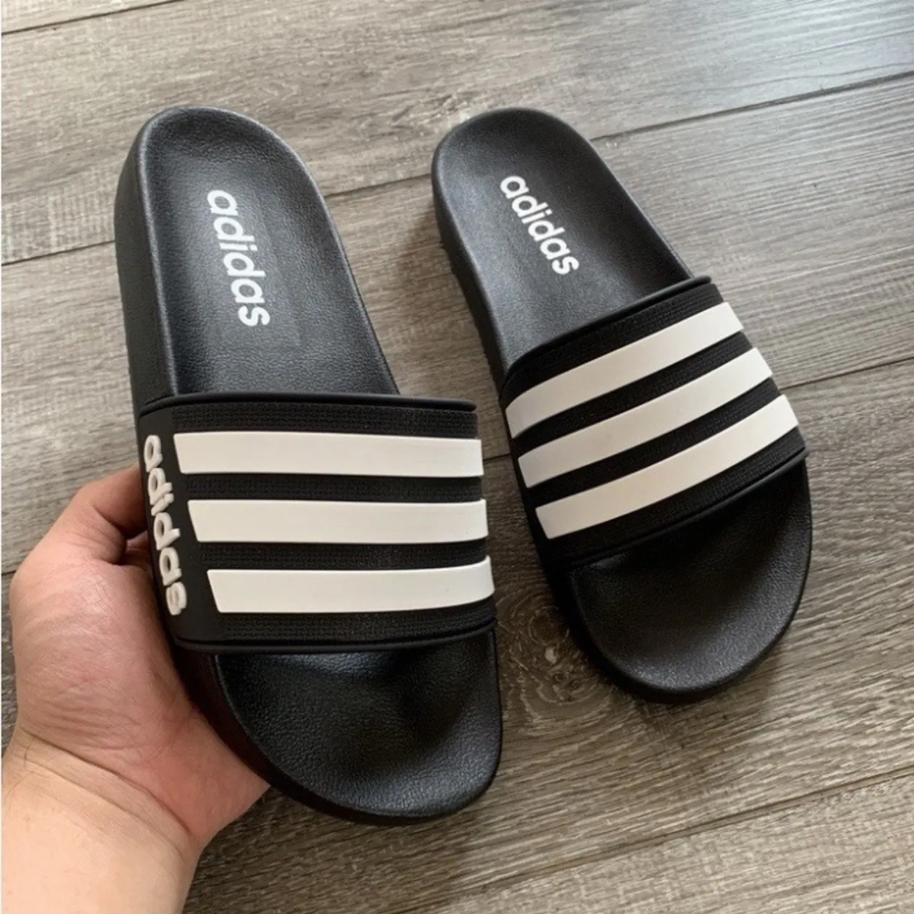 Dép Nam Dép Quai Ngang Cao Cấp ADIDAS 3 Sọc Ngang To