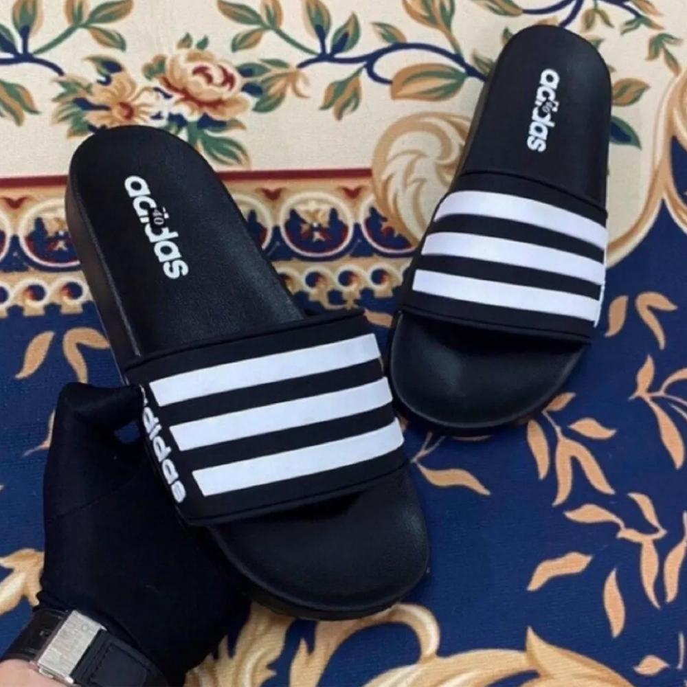 Dép Nam Dép Quai Ngang Cao Cấp ADIDAS 3 Sọc Ngang To