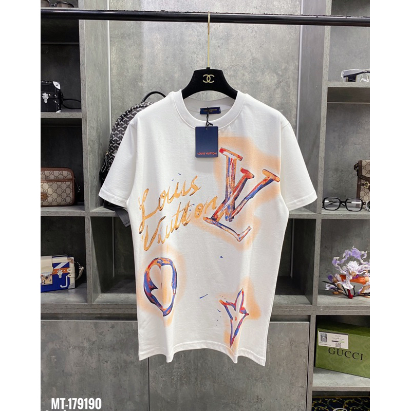 Áo Phông LV Loang Phiên Bản Mới Nhất - Áo Thun Nam Nữ Lv Chất Liệu Cotton Hình In Nhiệt 5D Cực Nét Hottrend2023