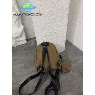 [HÀNG CHÍNH HÃNG] Balo MLB Monogram Nylon Jacquard Mini Backpack Boston Red Sox