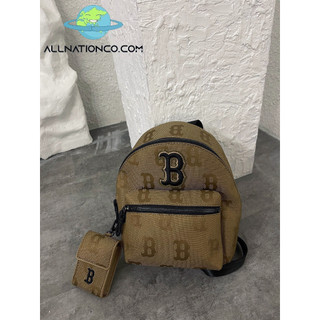 [HÀNG CHÍNH HÃNG] Balo MLB Monogram Nylon Jacquard Mini Backpack Boston Red Sox