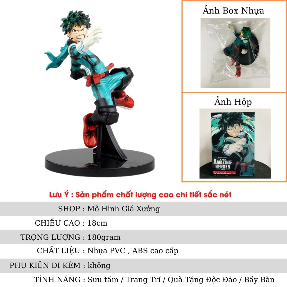 Mô Hình Học Viện Anh Hùng Deku Midoriya Izuku trạng thái chiến đấu - Cao 18cm - nặng 200gram - My Hero Academia