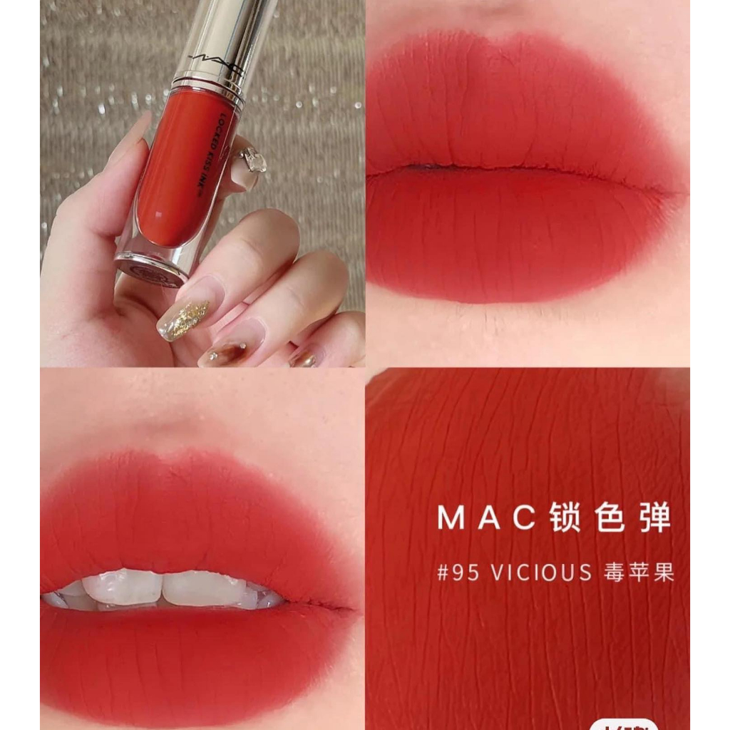 Son kem MAC dòng siêu lì Locked Kiss Ink 24HR Lipcolour